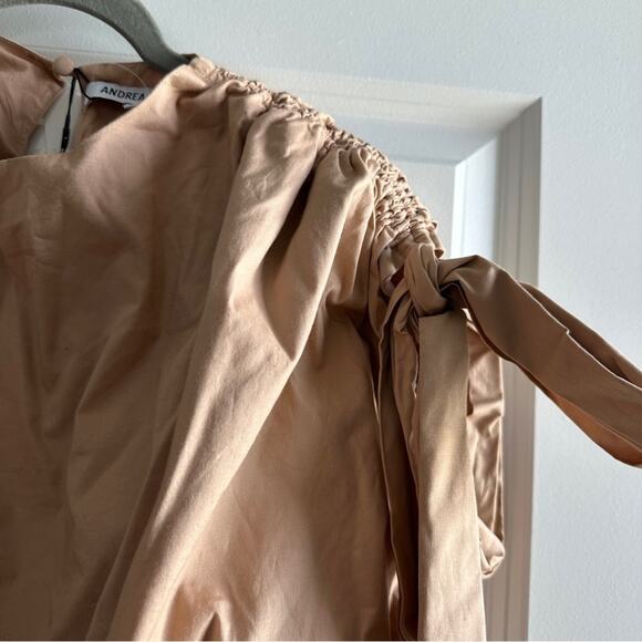 ANDREA IYAMA Halima Cotton Bow Crop Top Shirt - Picture 7 of 8